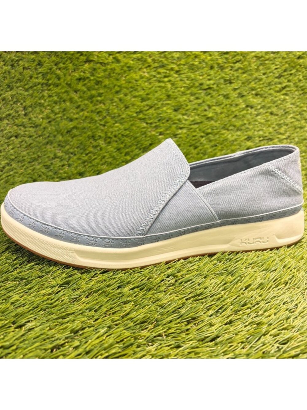 Kuru Roam Atla Classic Womens Size 10.5 Blue White Casual Walking Slip-On Shoes